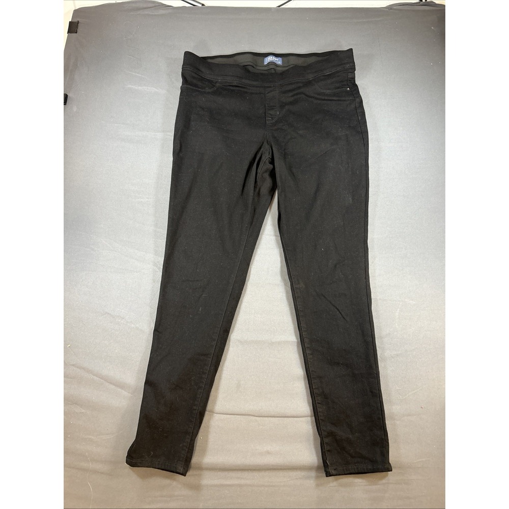 black pull-on stretch denim jeggings from Old Navy Size 18